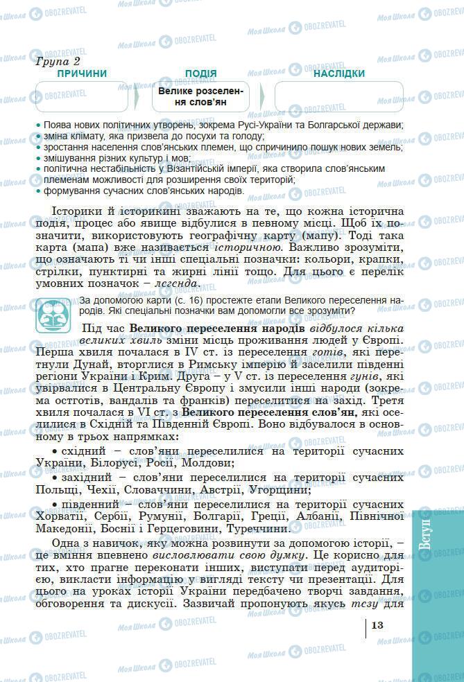 Підручники Історія України 7 клас сторінка 13