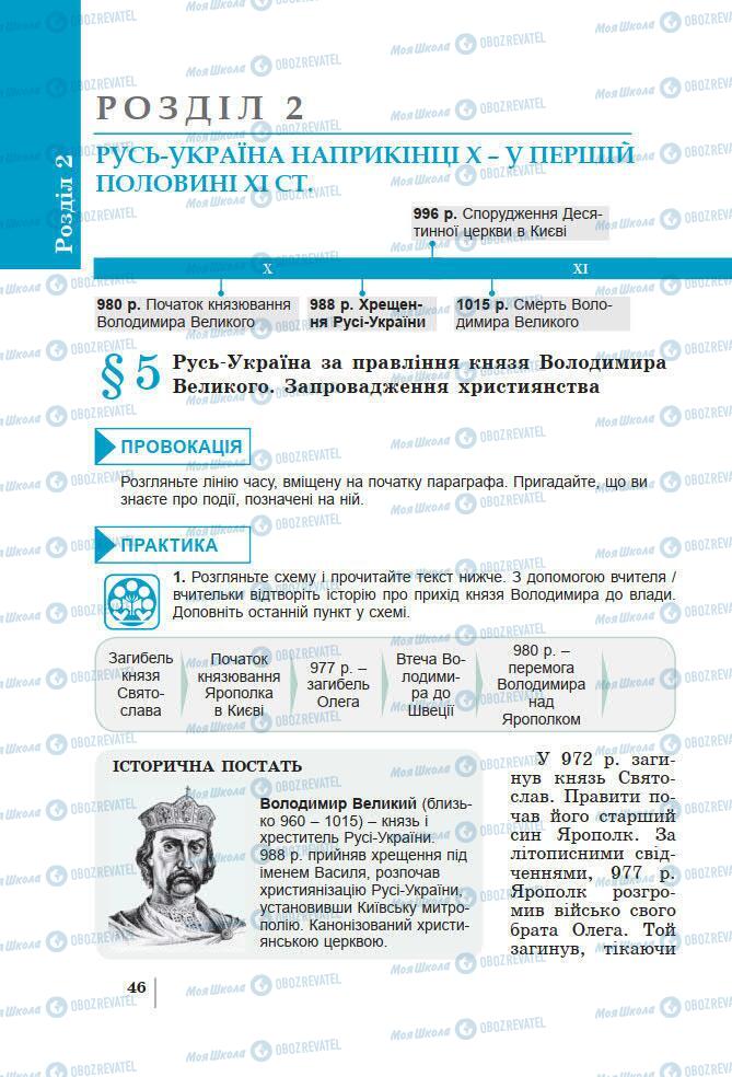 Підручники Історія України 7 клас сторінка 46