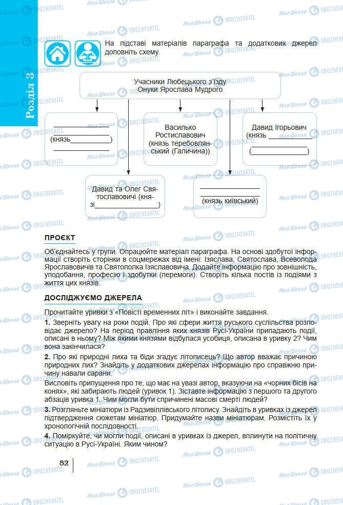 Учебники История Украины 7 класс страница 82