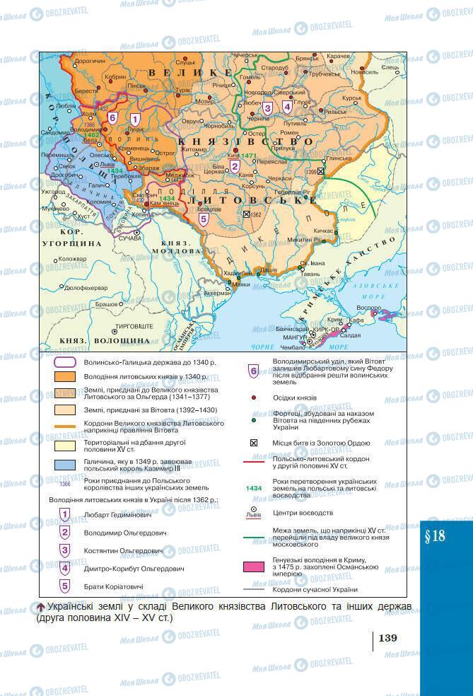 Підручники Історія України 7 клас сторінка 139