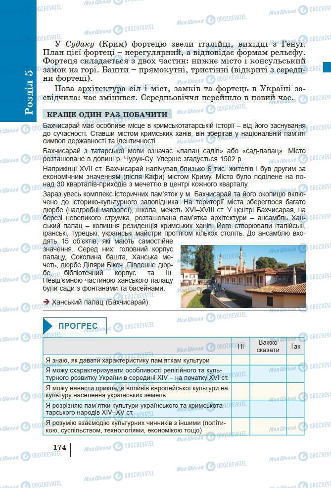 Підручники Історія України 7 клас сторінка 174