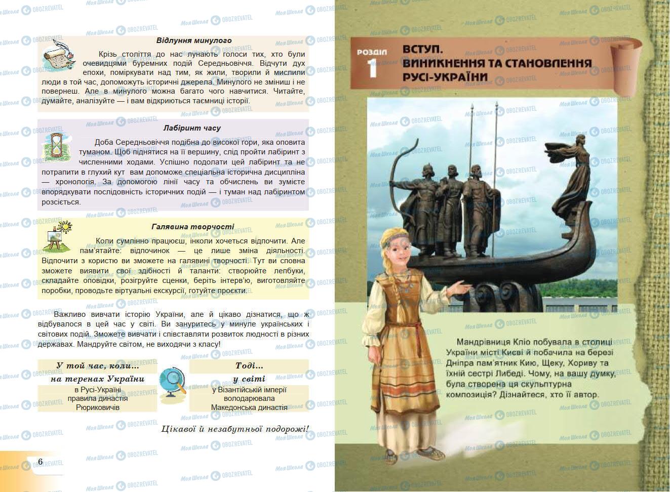 Підручники Історія України 7 клас сторінка 6-7