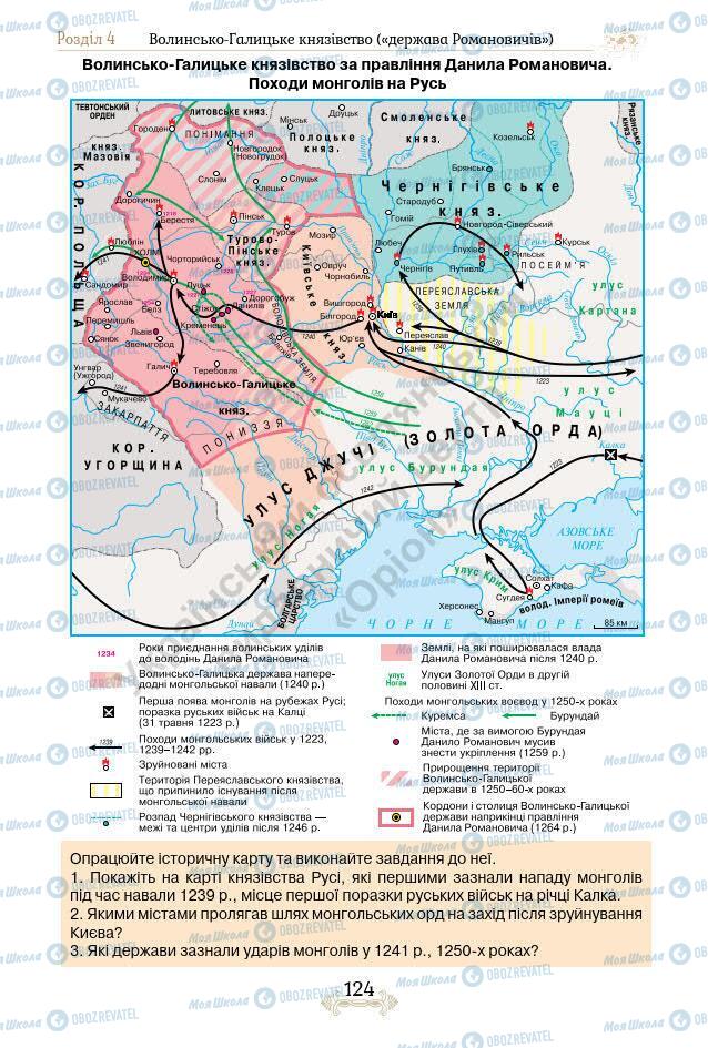 Підручники Історія України 7 клас сторінка 124