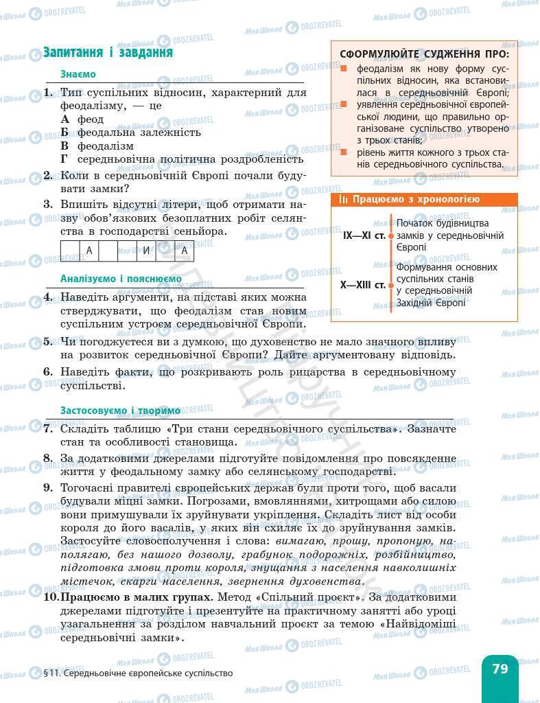 Підручники Всесвітня історія 7 клас сторінка 79