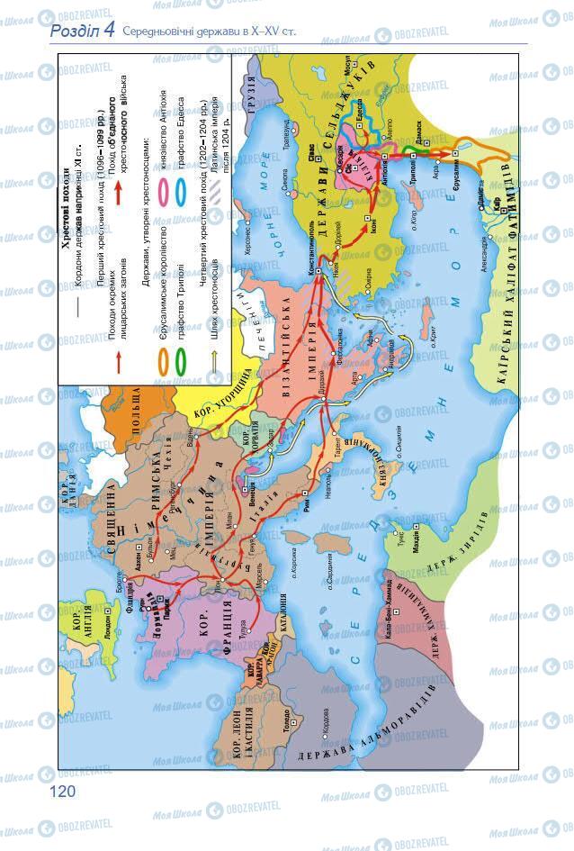 Підручники Всесвітня історія 7 клас сторінка 120