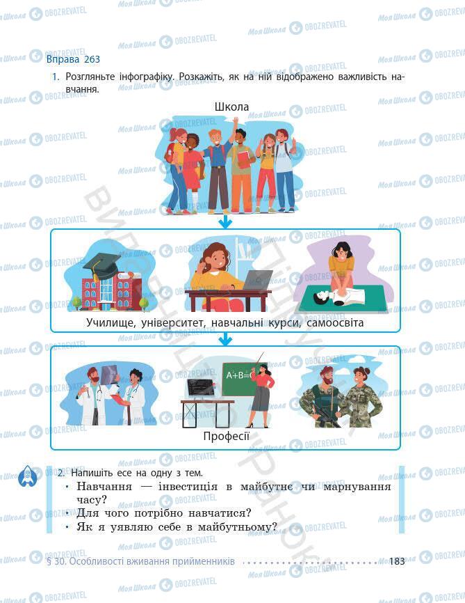 Учебники Укр мова 7 класс страница 183