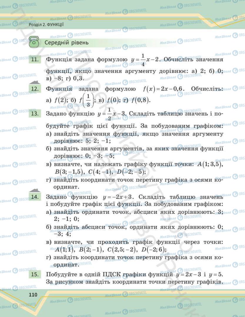 Підручники Математика 7 клас сторінка 110