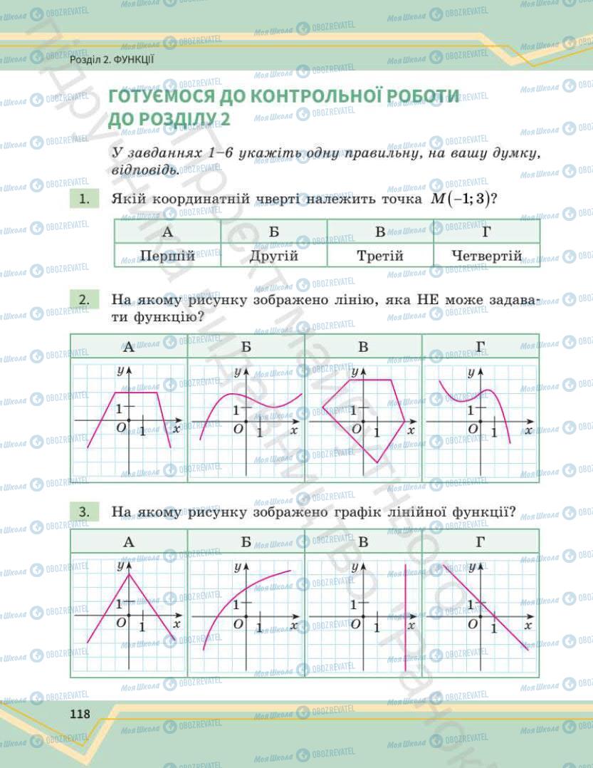 Підручники Математика 7 клас сторінка 118