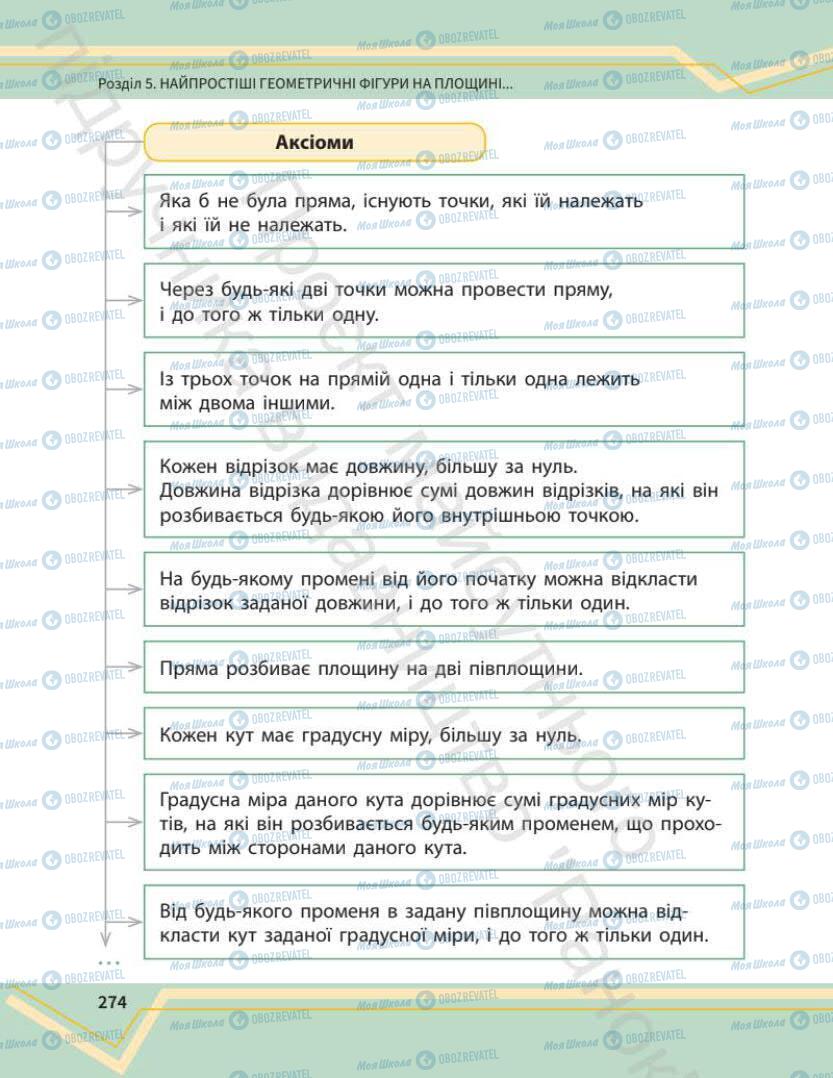 Підручники Математика 7 клас сторінка 274