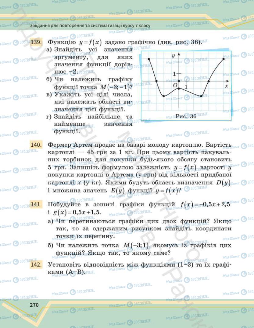 Підручники Математика 7 клас сторінка 270