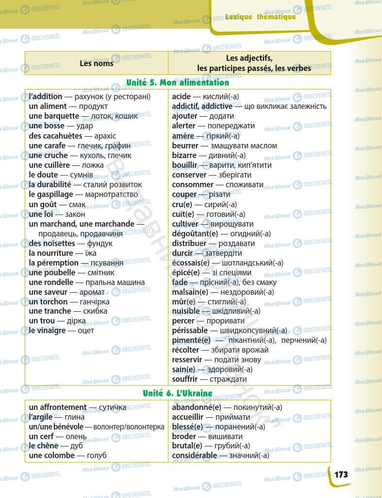 Підручники Французька мова 7 клас сторінка 173