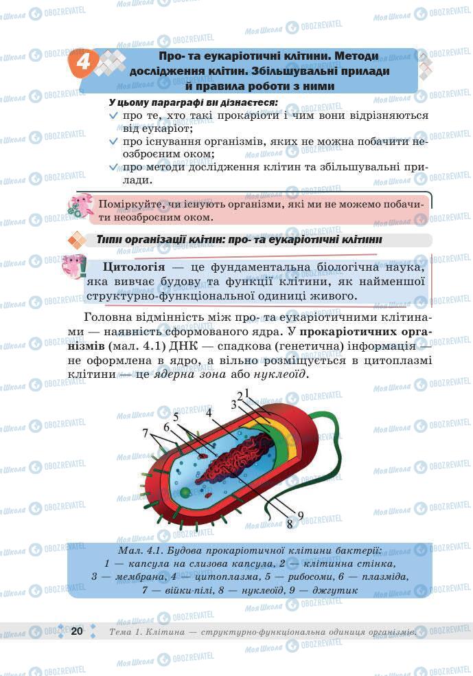 ГДЗ Біологія 7 клас сторінка 20