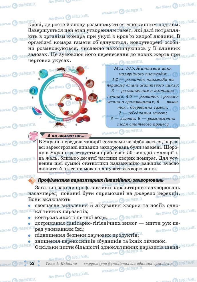 ГДЗ Біологія 7 клас сторінка 52
