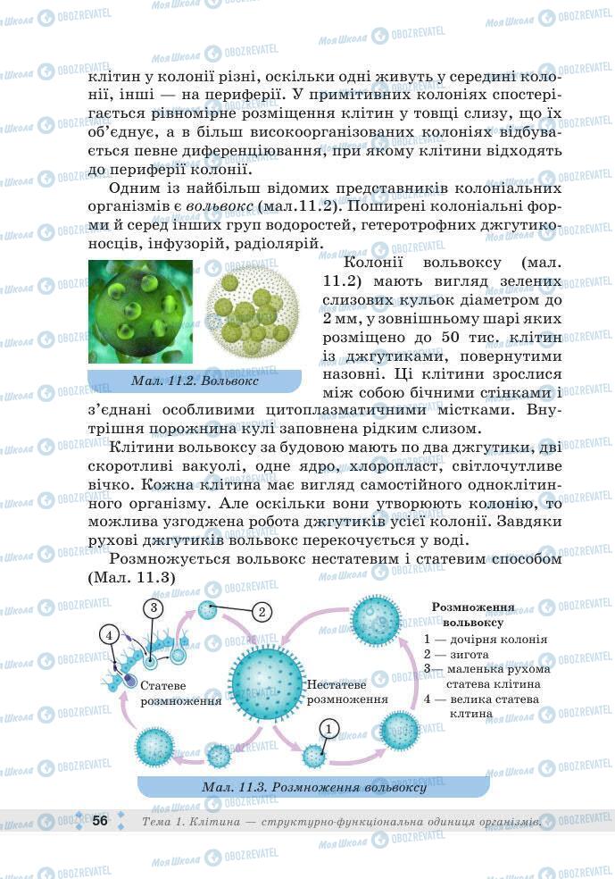 ГДЗ Біологія 7 клас сторінка 56