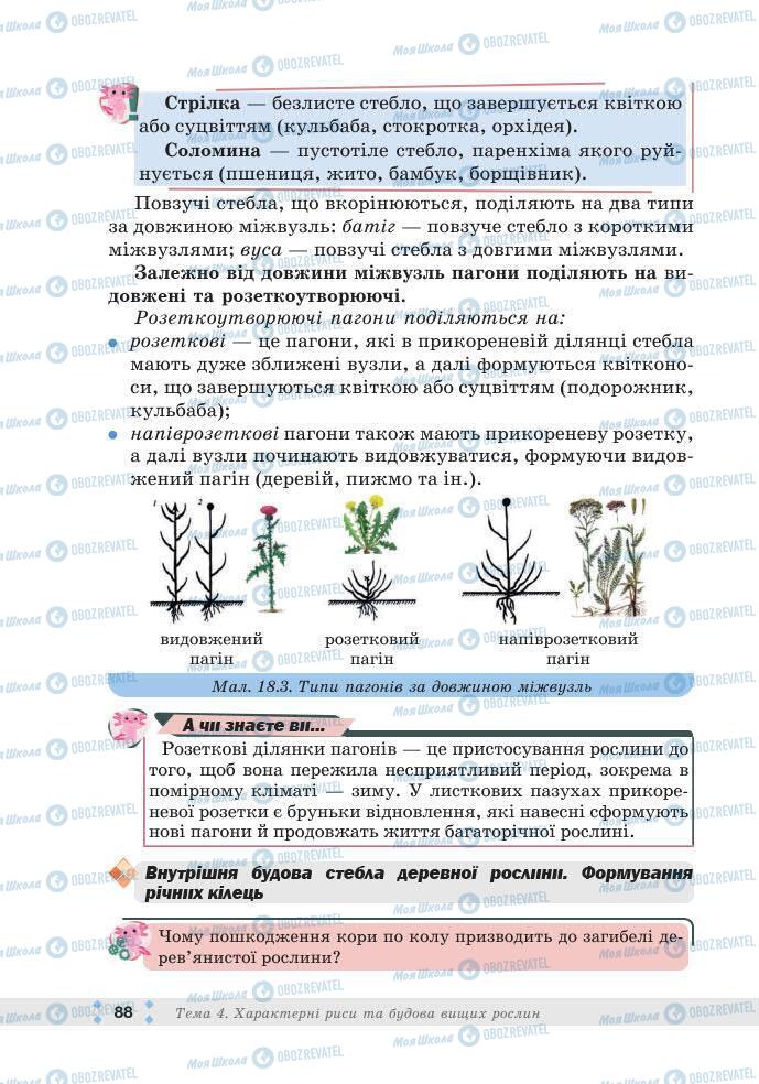 ГДЗ Біологія 7 клас сторінка 88