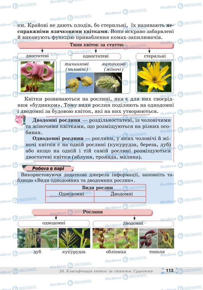 ГДЗ Біологія 7 клас сторінка 113