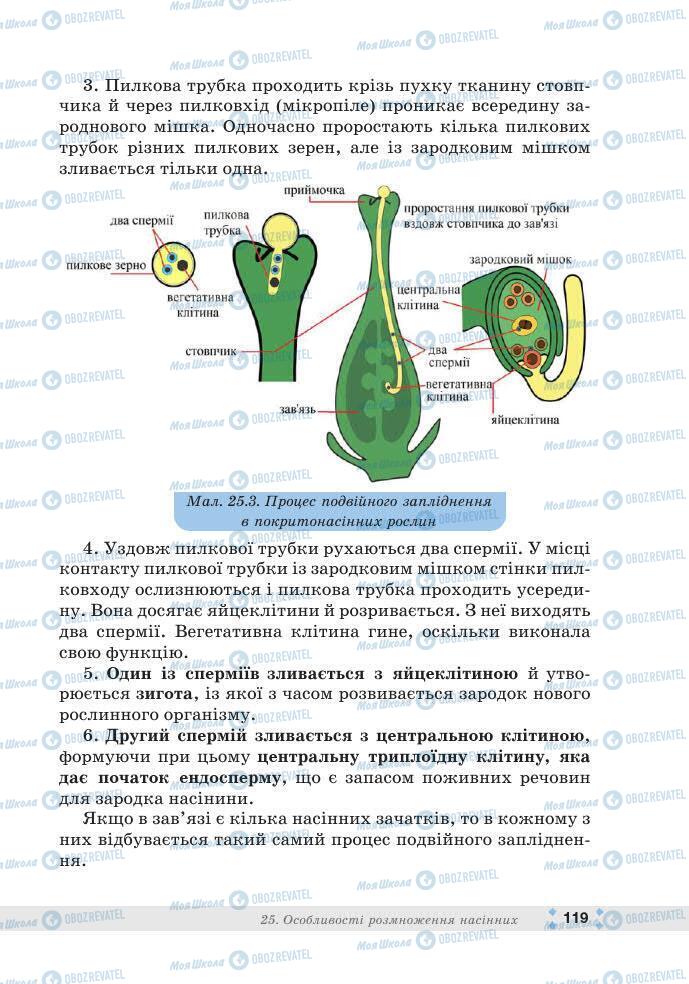 ГДЗ Біологія 7 клас сторінка 119