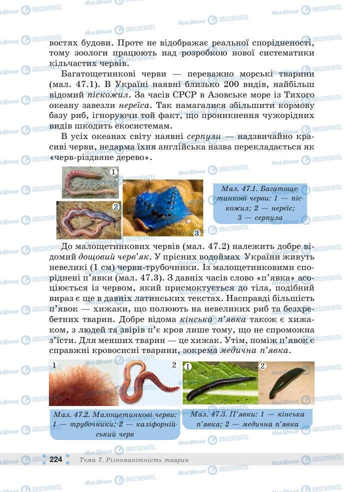 ГДЗ Біологія 7 клас сторінка 224