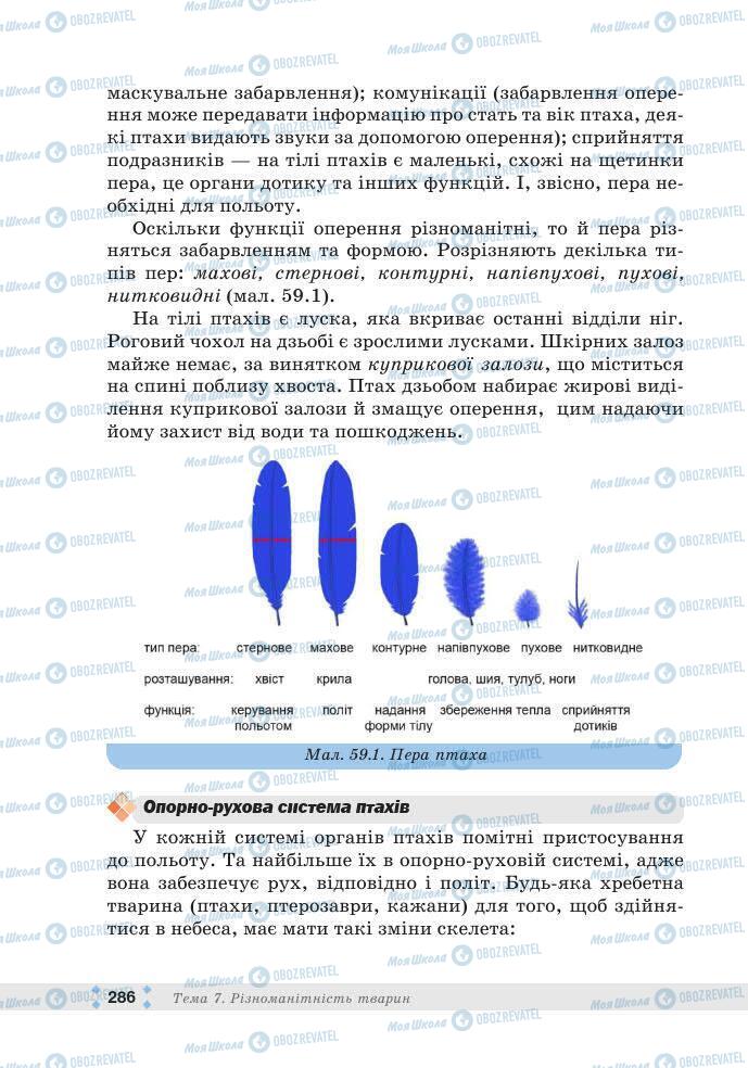 ГДЗ Біологія 7 клас сторінка 286