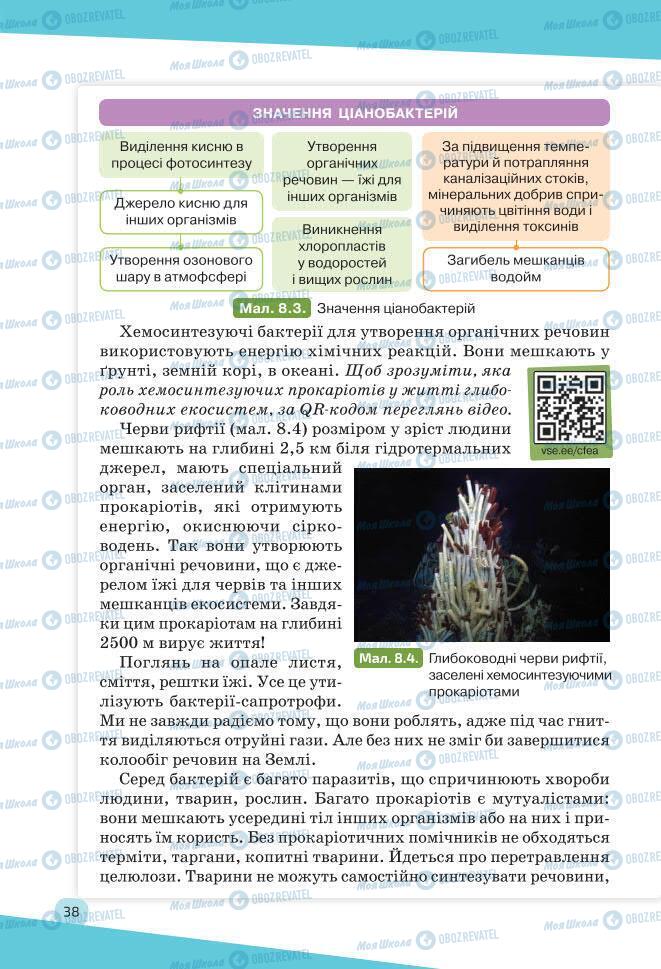 Учебники Биология 7 класс страница 38