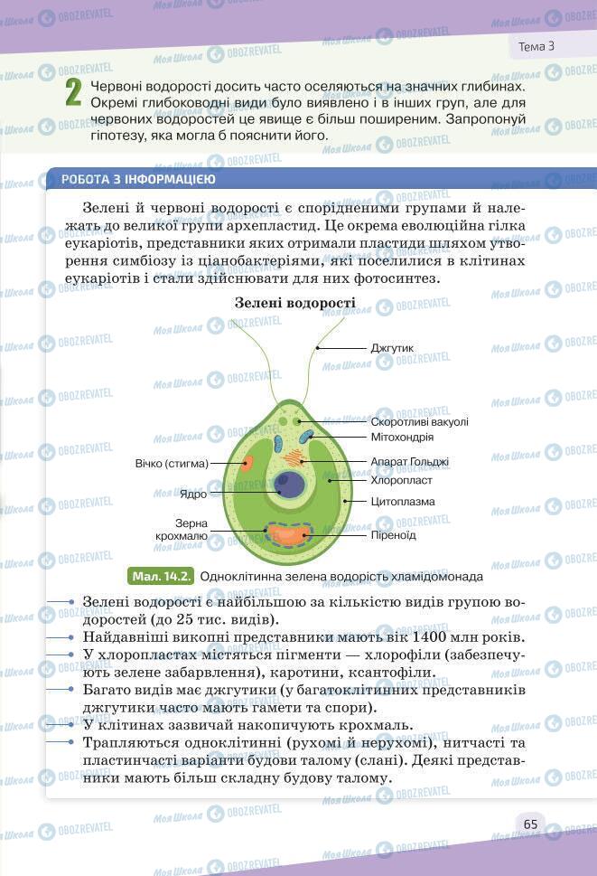 Підручники Біологія 7 клас сторінка 65