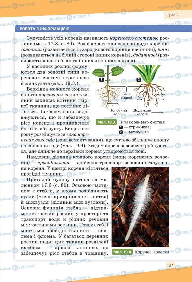 Учебники Биология 7 класс страница 87