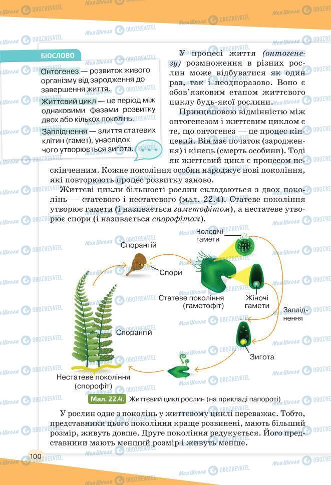 Учебники Биология 7 класс страница 100