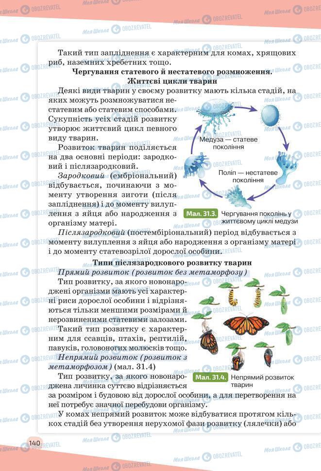 Учебники Биология 7 класс страница 140