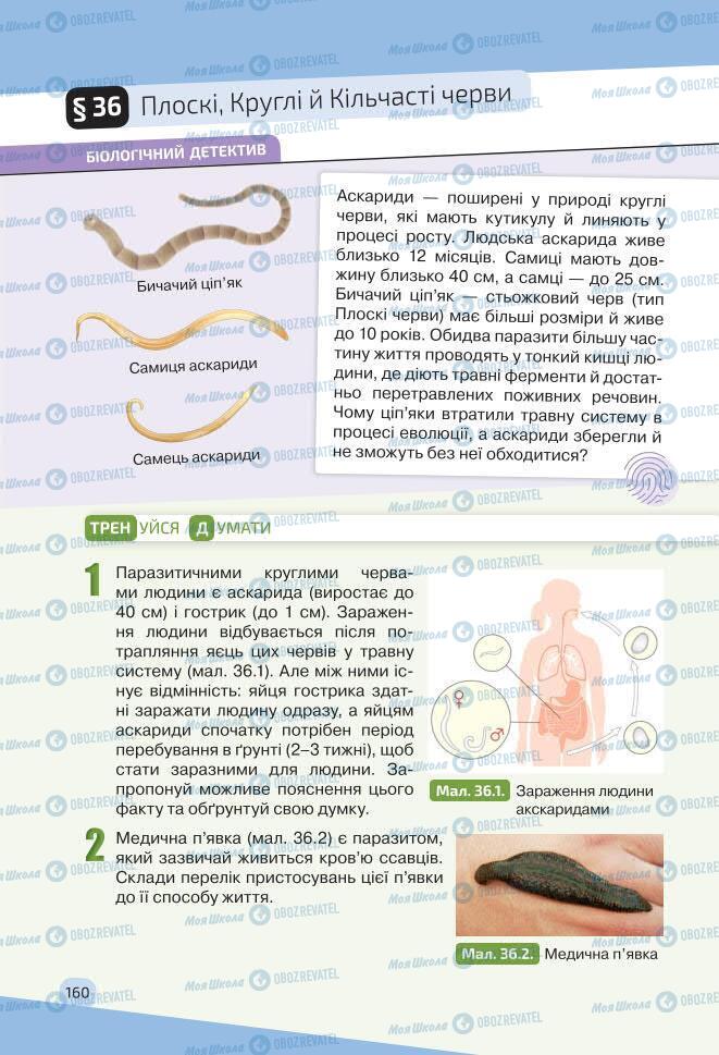 Учебники Биология 7 класс страница 160
