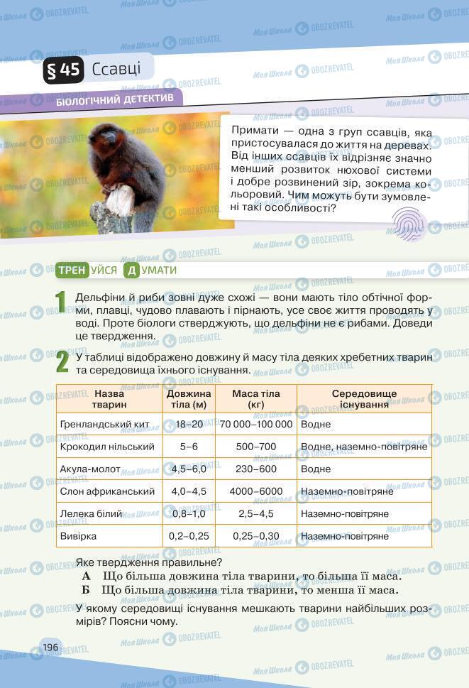 Учебники Биология 7 класс страница 196