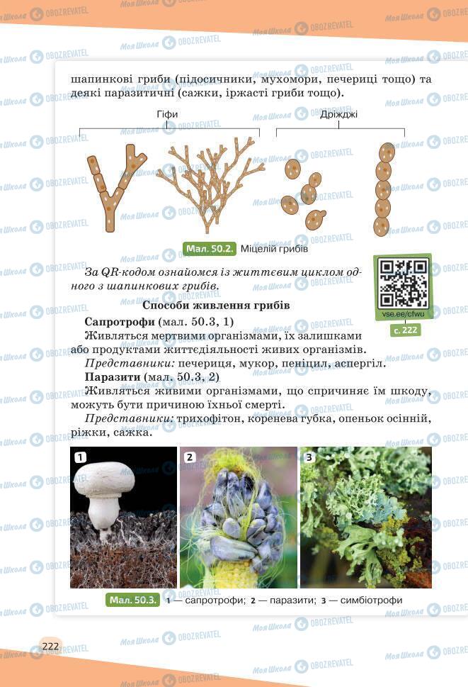 Учебники Биология 7 класс страница 222
