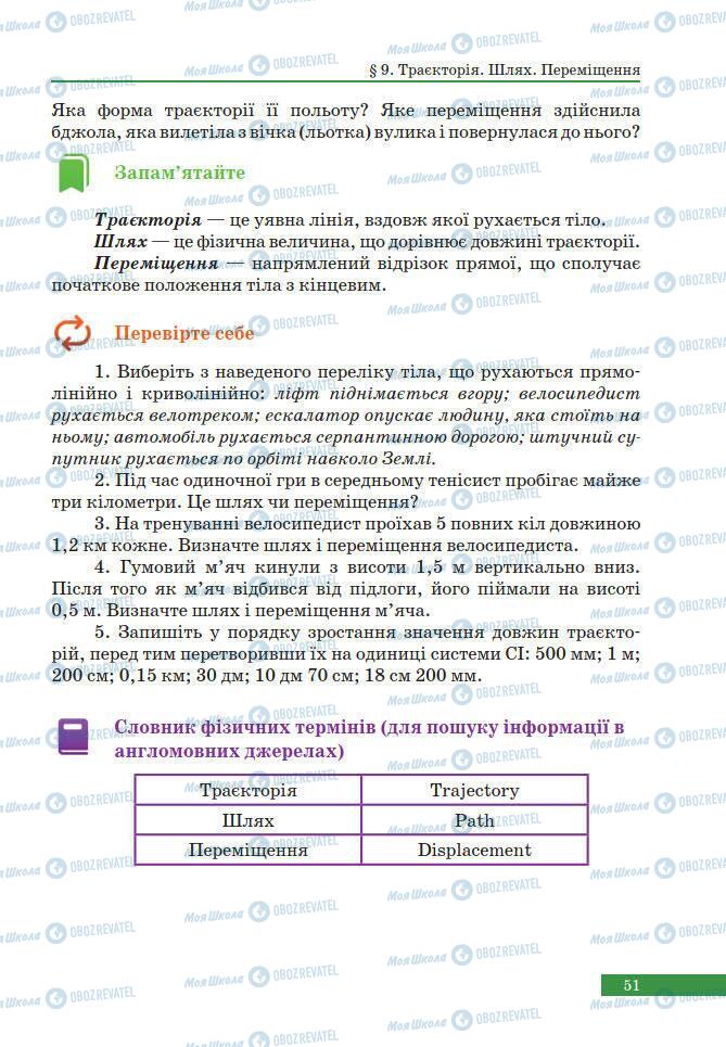 Учебники Физика 7 класс страница 51