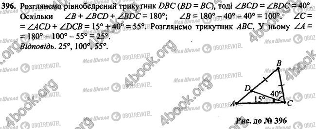 ГДЗ Геометрія 7 клас сторінка 396