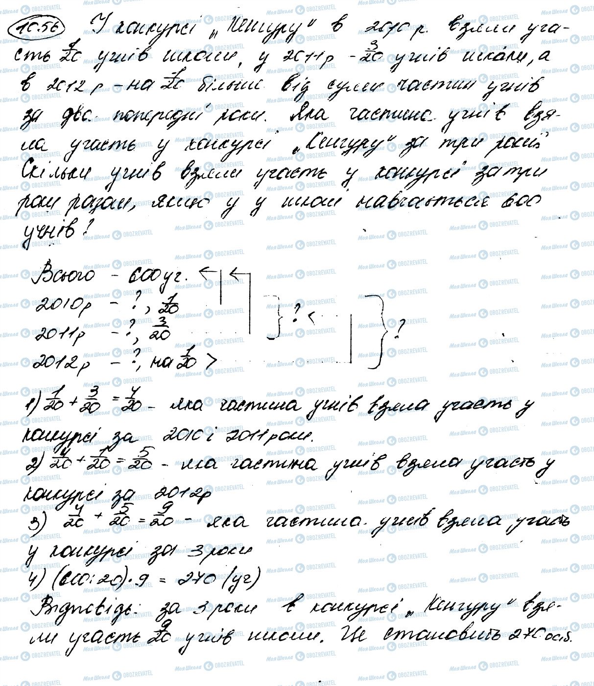 ГДЗ Математика 5 класс страница 1056