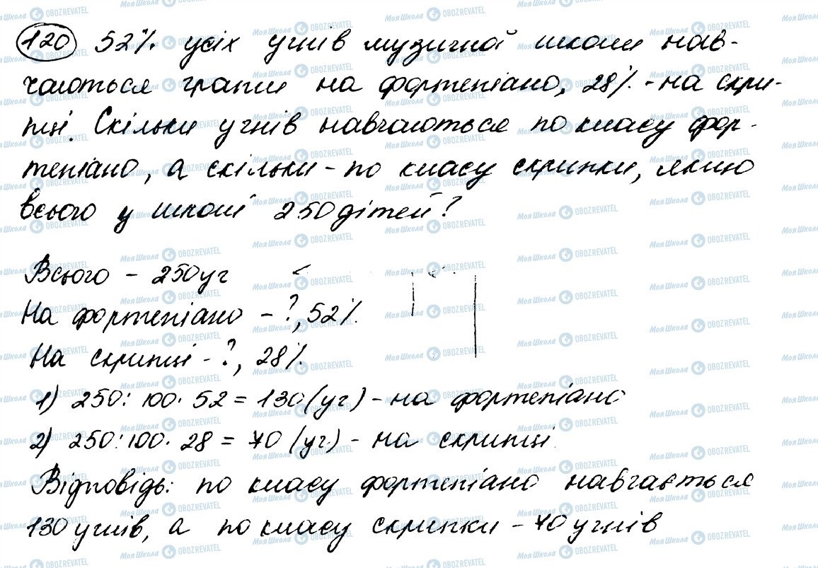 ГДЗ Математика 5 клас сторінка 120