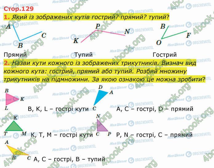 ГДЗ Математика 4 класс страница Стр.129 (1-2)