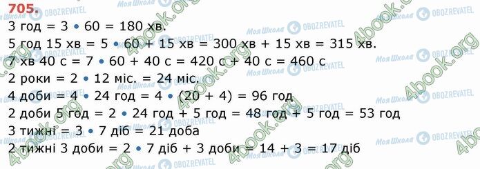 ГДЗ Математика 4 класс страница 705