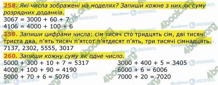 ГДЗ Математика 4 клас сторінка 258-260