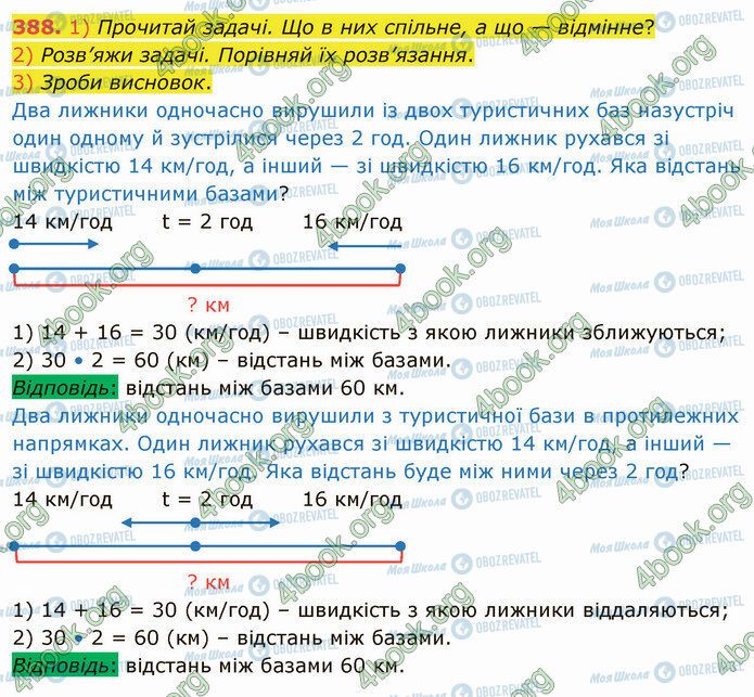 ГДЗ Математика 4 класс страница 388