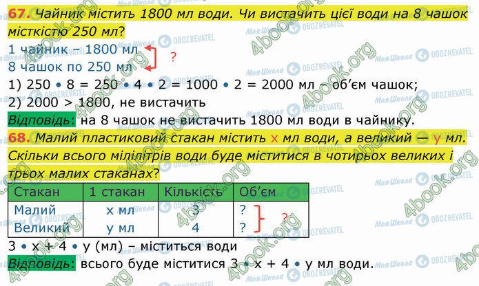 ГДЗ Математика 4 класс страница 67-68