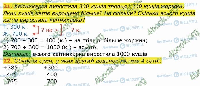 ГДЗ Математика 4 класс страница 21-22