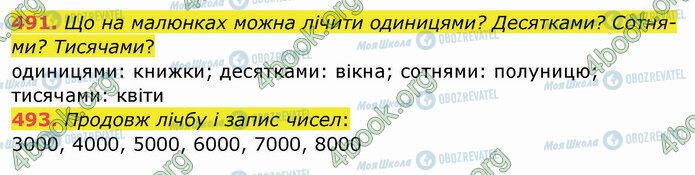 ГДЗ Математика 4 класс страница 491-493