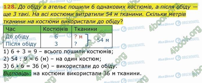 ГДЗ Математика 4 клас сторінка 128