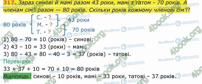 ГДЗ Математика 4 клас сторінка 317