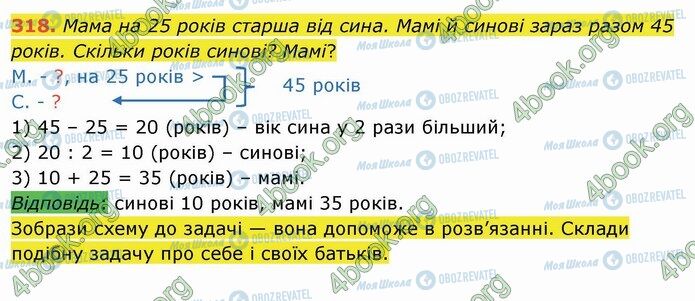 ГДЗ Математика 4 класс страница 318