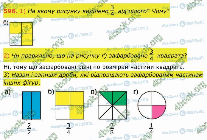 ГДЗ Математика 4 клас сторінка 596