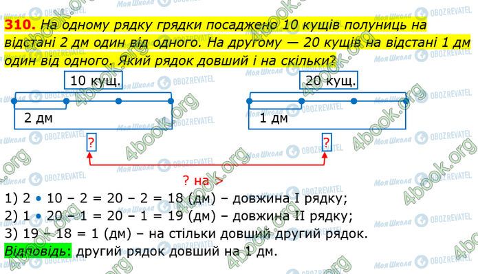 ГДЗ Математика 4 класс страница 310