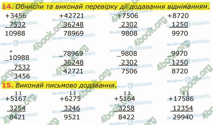 ГДЗ Математика 4 клас сторінка Стр.60 (14-15)