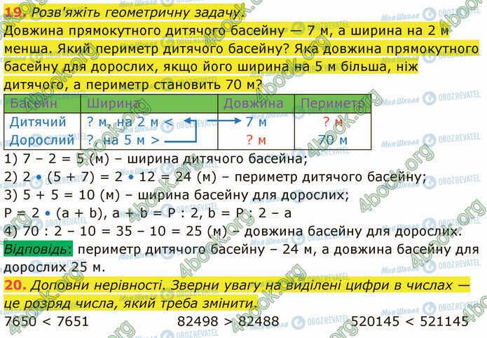 ГДЗ Математика 4 клас сторінка Стр.36 (19-20)