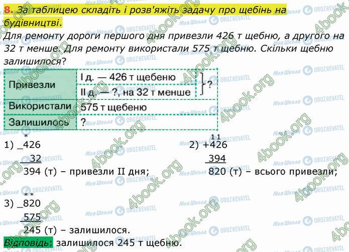 ГДЗ Математика 4 клас сторінка Стр.19 (8)